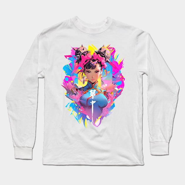 STREET FIGHTER - CHUN LI - EVENING AFTERGLOW | Gaming Anime Manga Gamer Culture | PROUD OTAKU Long Sleeve T-Shirt by PROUD OTAKU